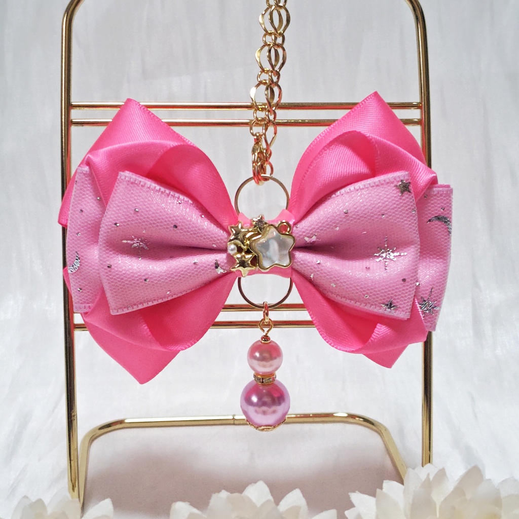 リボンバッグチャーム