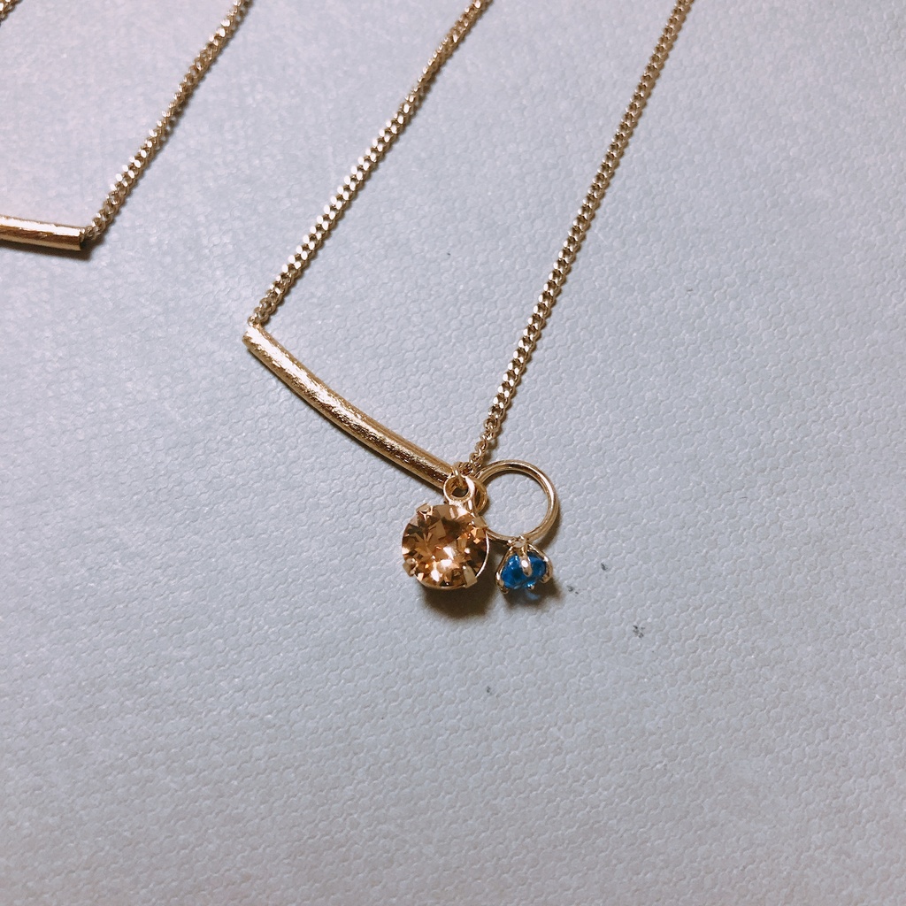 A3! 誕生石リングとスワロフスキーのブレスレット