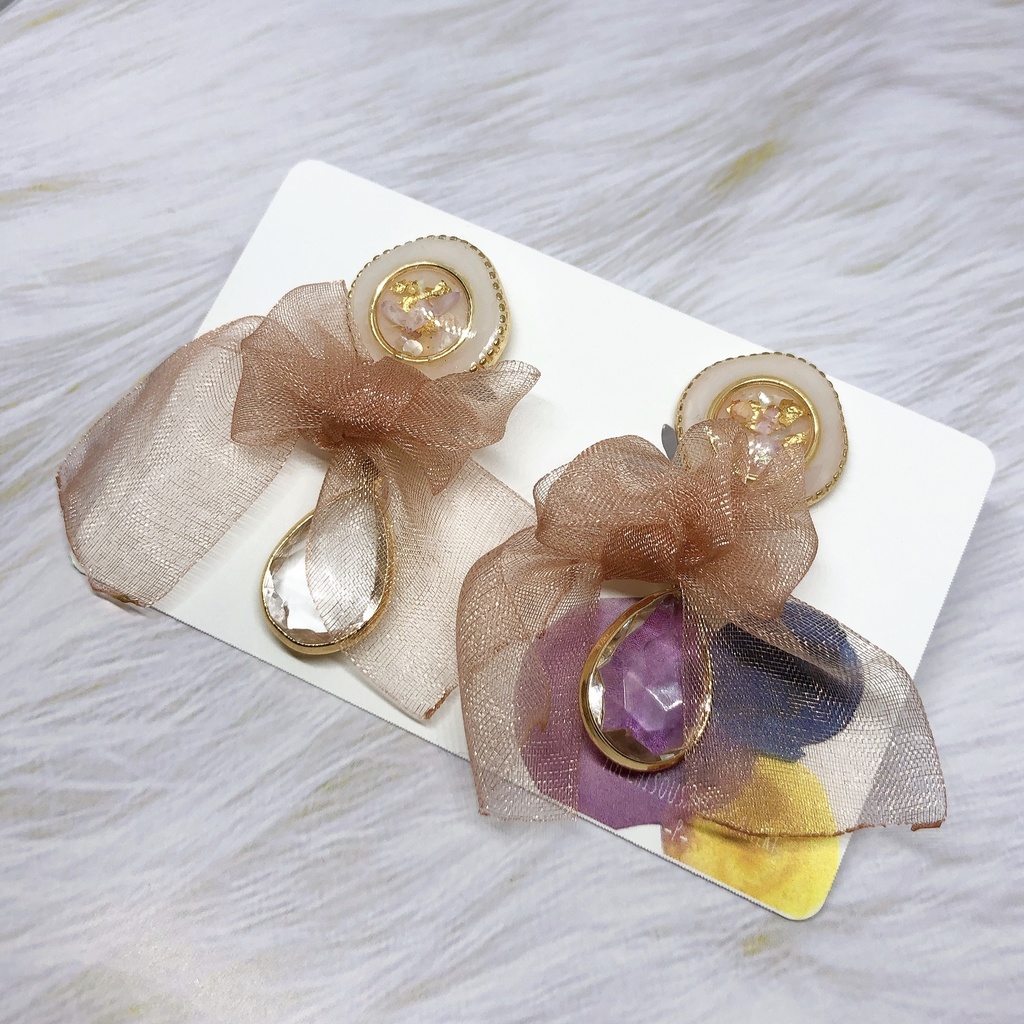 A3!モチーフ シフォンリボンのふわゆれイヤリング