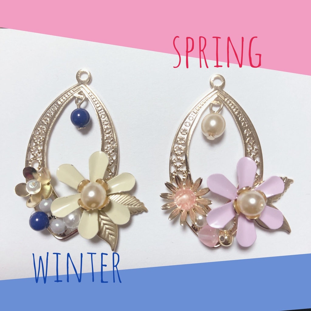 A3!イメージ 花とパールのネックレス