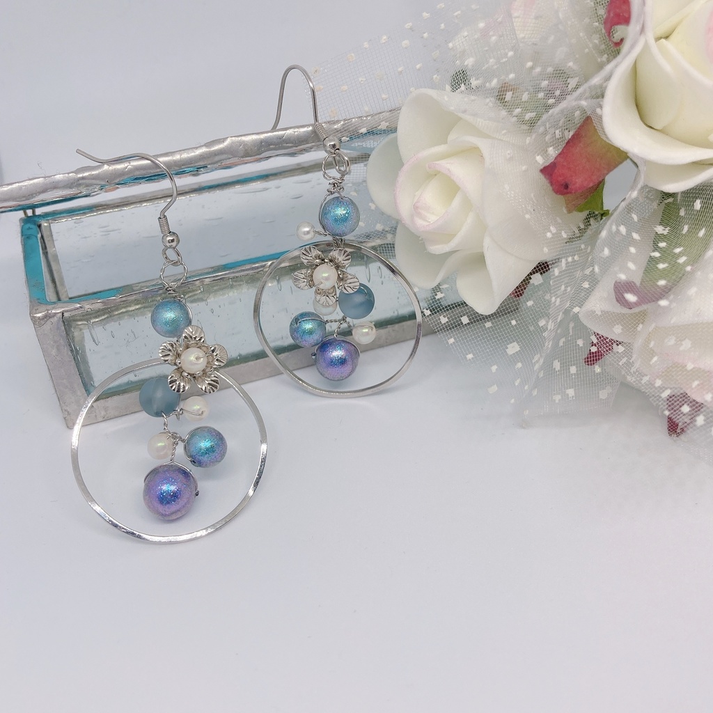 各組モチーフ しゃぼん玉ピアス(イヤリング)