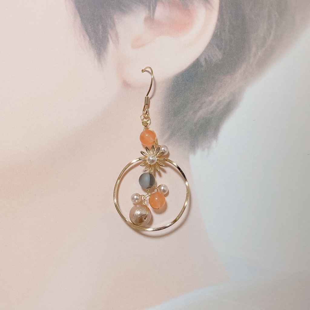 各組モチーフ しゃぼん玉ピアス(イヤリング)