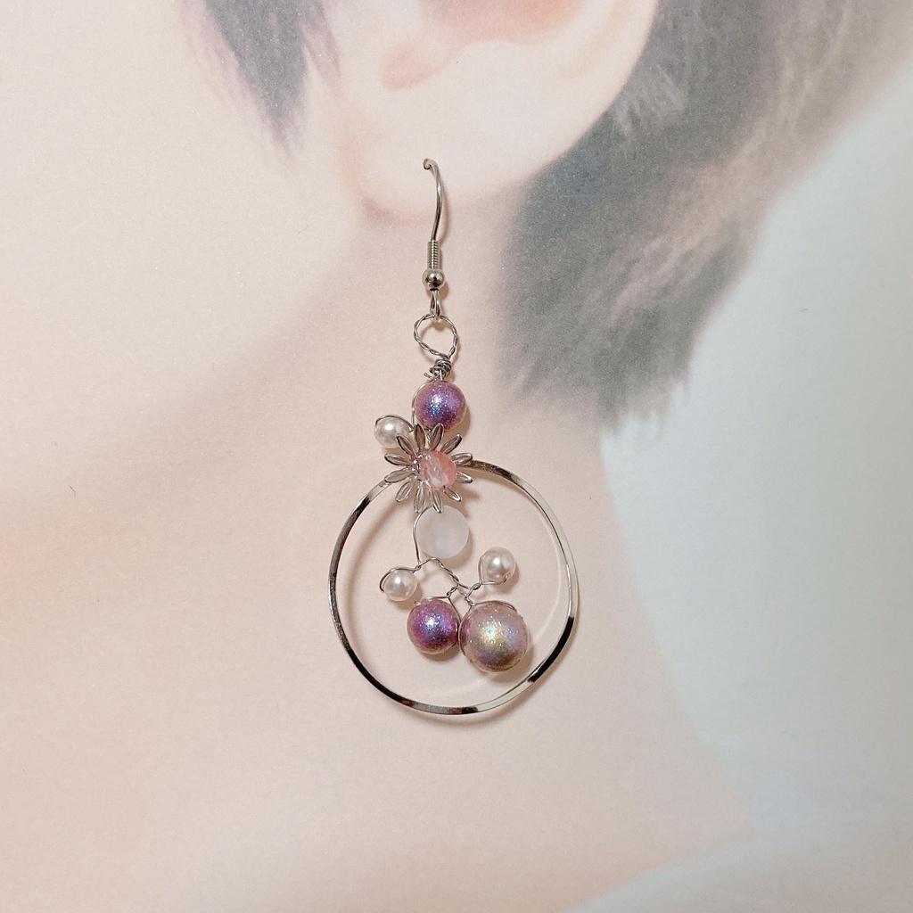 各組モチーフ しゃぼん玉ピアス(イヤリング)
