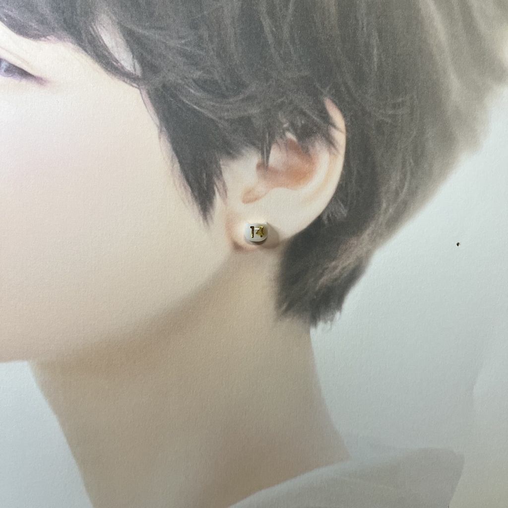 (SD山王など)ねこちゃん背番号ピアス