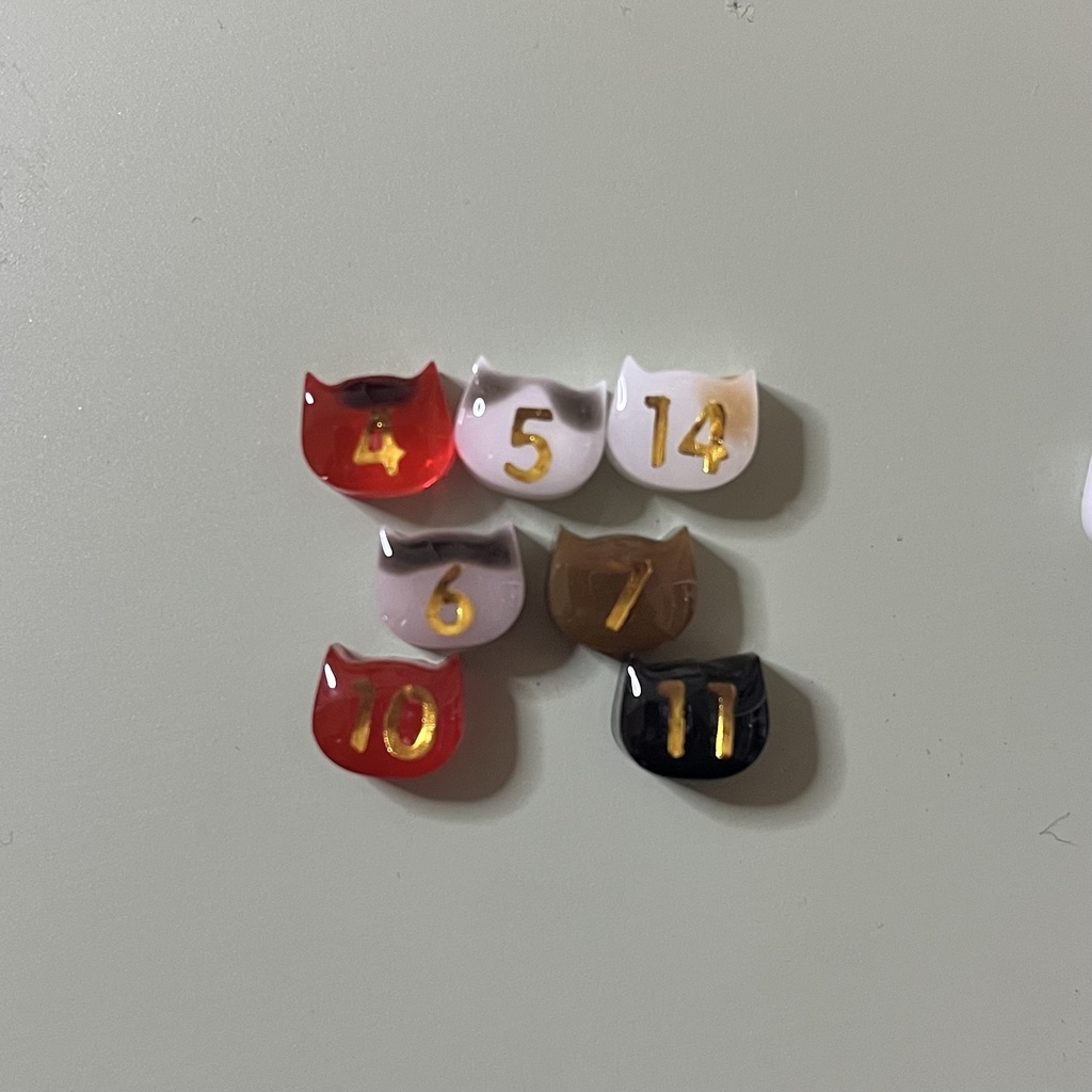 (SD山王など)ねこちゃん背番号ピアス