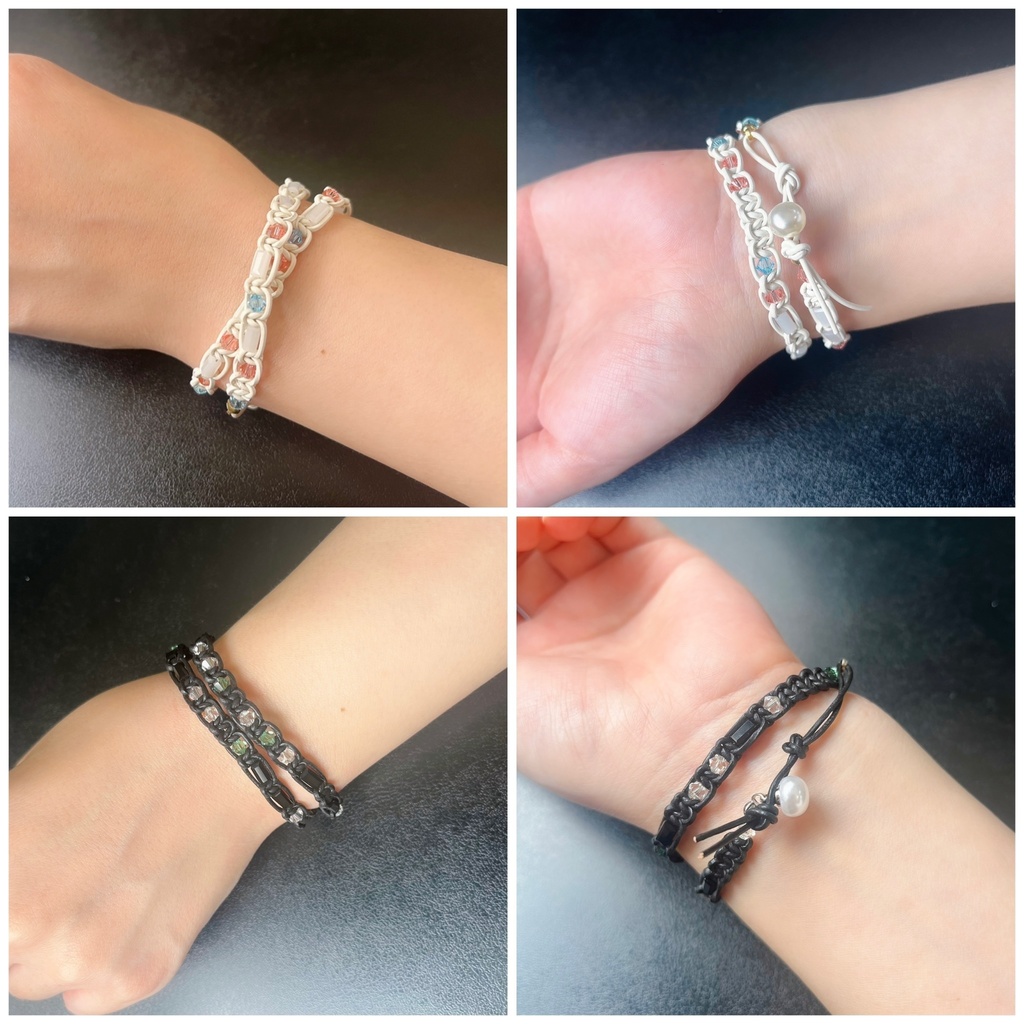 🌈🕒MECHATU-A イメージ お名前モールス信号ブレスレット