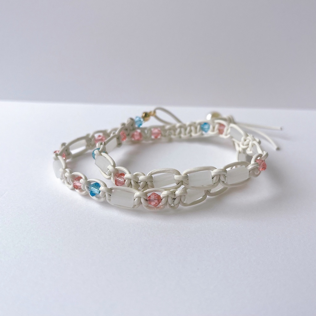 🌈🕒MECHATU-A イメージ お名前モールス信号ブレスレット