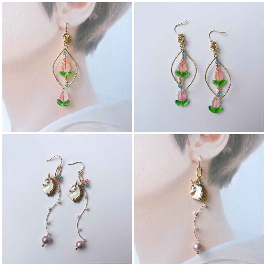 🌈🕒　赤城ウェンイメージピアス（イヤリング）