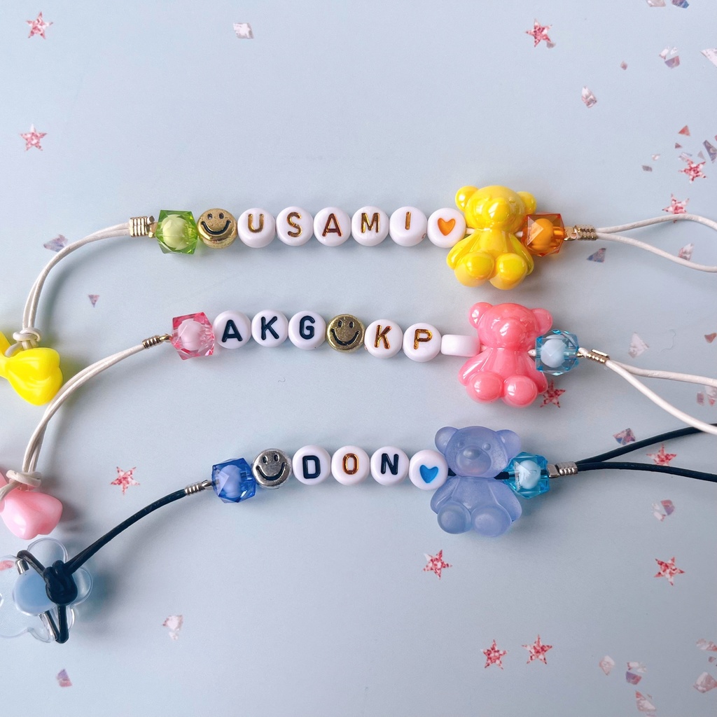 🌈🕒MECHATU-Aイメージ ぬい用お名前コード(くまちゃんポシェット風)