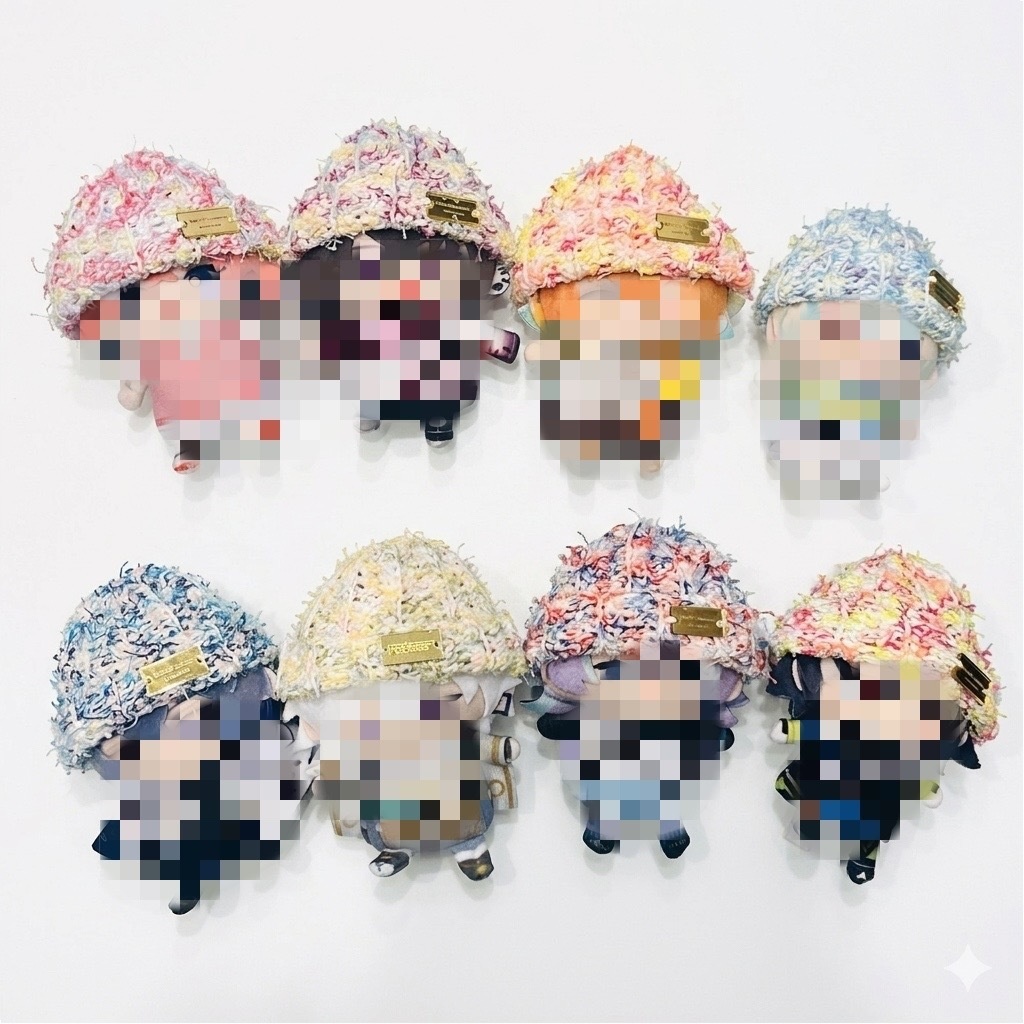 🌈🕒にじぱぺサイズのカラフルニット帽