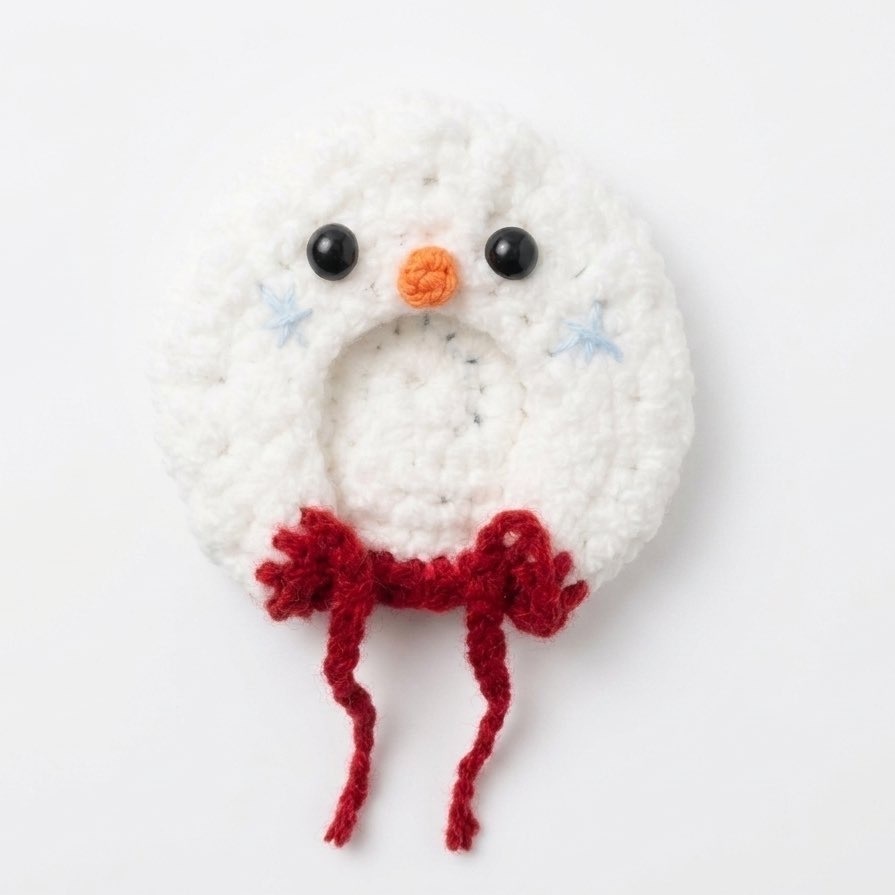 🌈🕒にじぱぺサイズの雪だるまかぶりもの