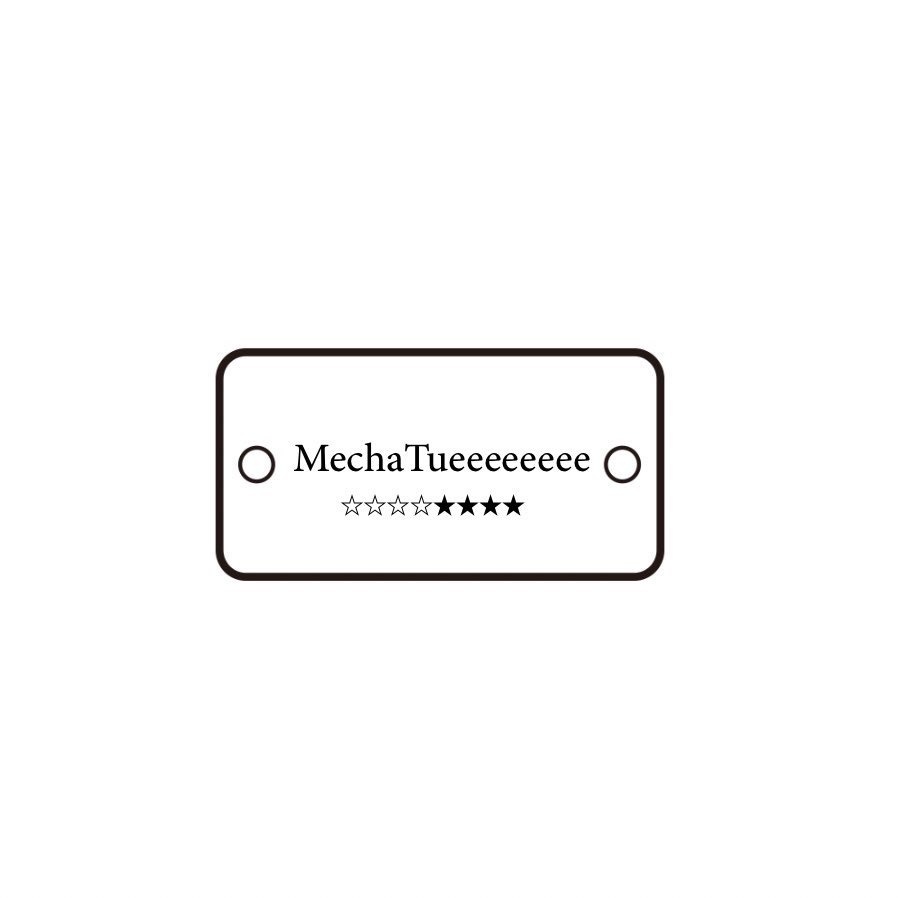 🌈🕒「MechaTueeee!!!!」タグ付き星型ぷっくりコースター