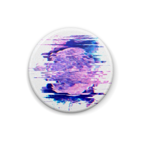 月の缶バッチ(25mm)