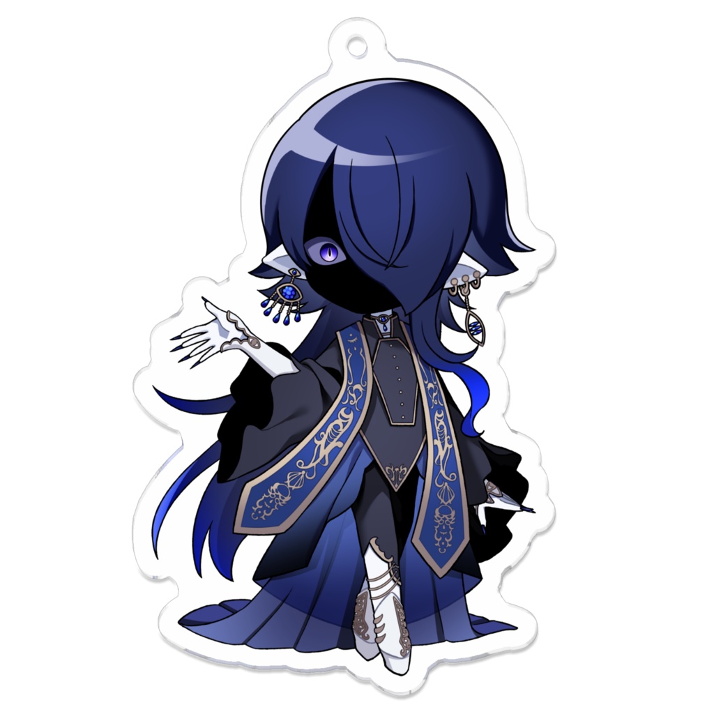 海月夜澪アクリルキーホルダー(通常・黒顔Ver)