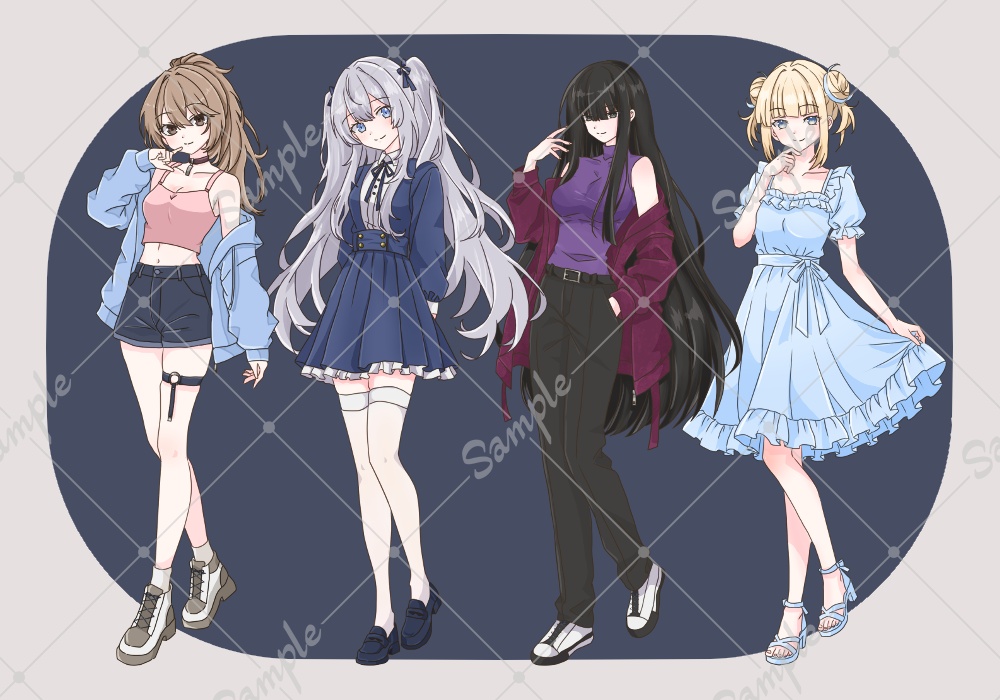 【無料有】立ち絵素材集　色んな女の子