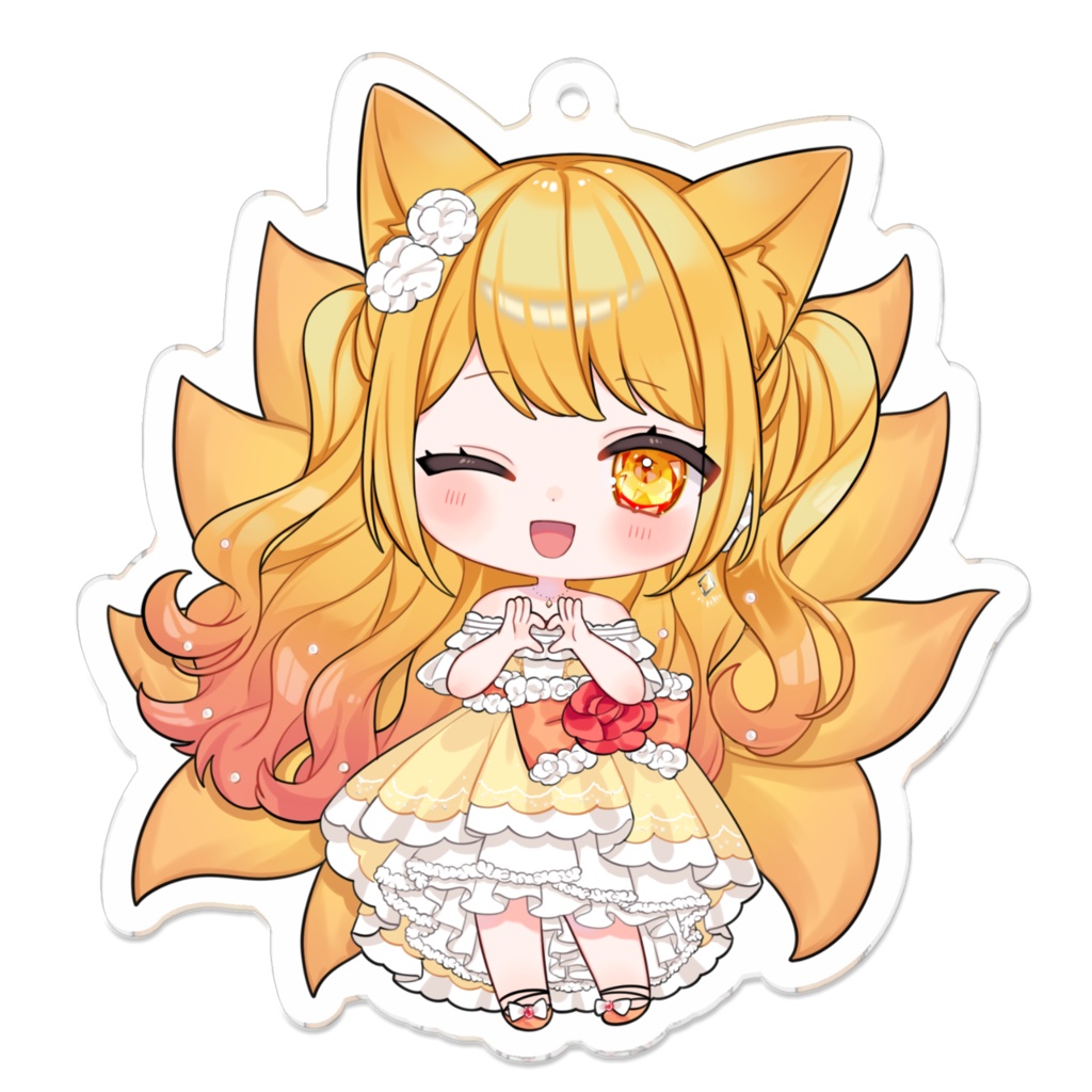 夜音まかろ　SDドレス衣装アクリルキーホルダー
