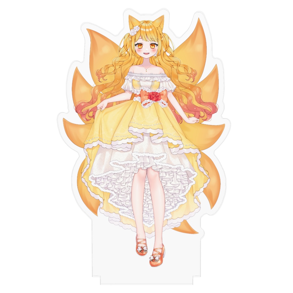 夜音まかろ ドレス衣装アクリルフィギュア