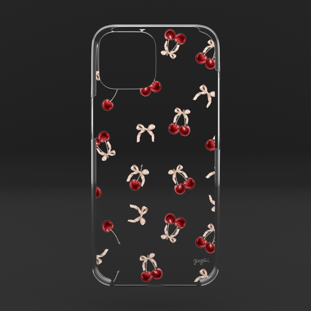 Cherry addict iPhoneケース