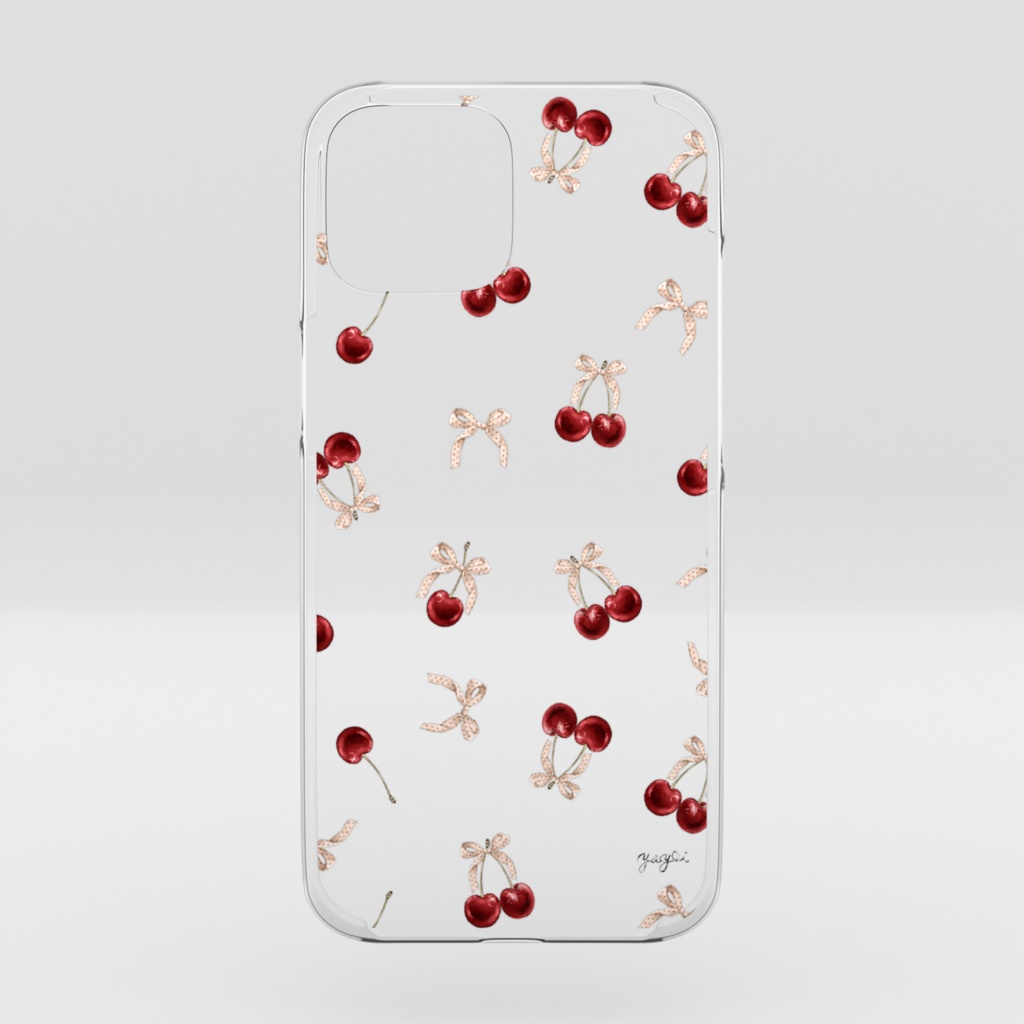 Cherry addict iPhoneケース