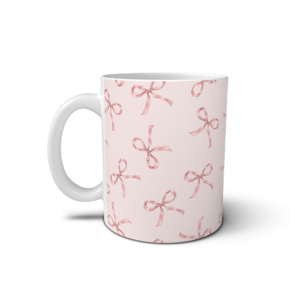 Dainty bowマグカップ pink