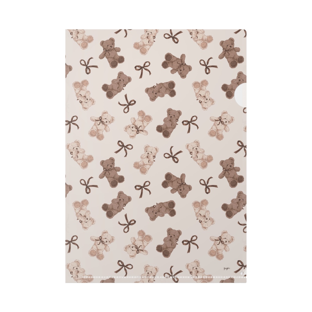 soft teddy club クリアファイル