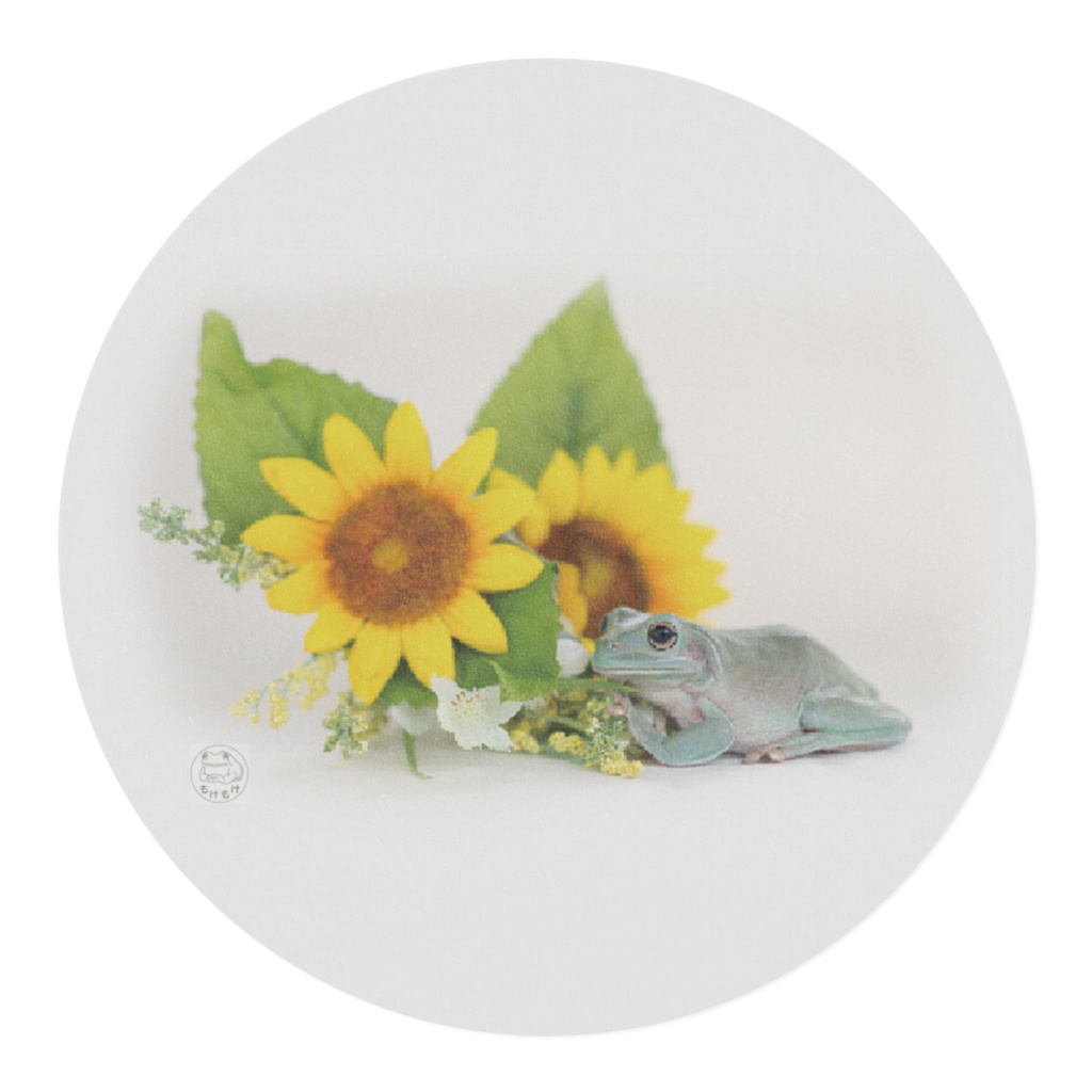 カエルとヒマワリのマスキングテープ