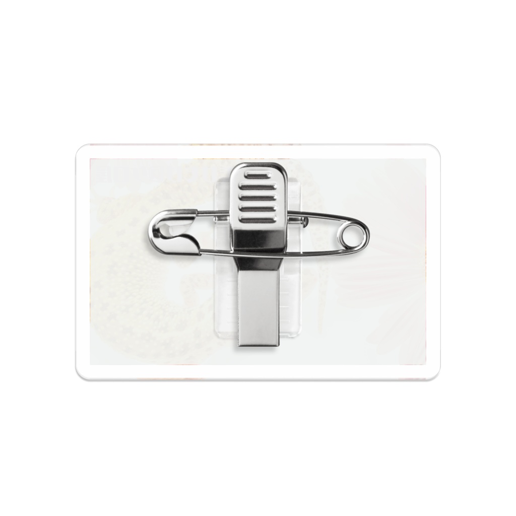 アクリルバッジ 花と竜