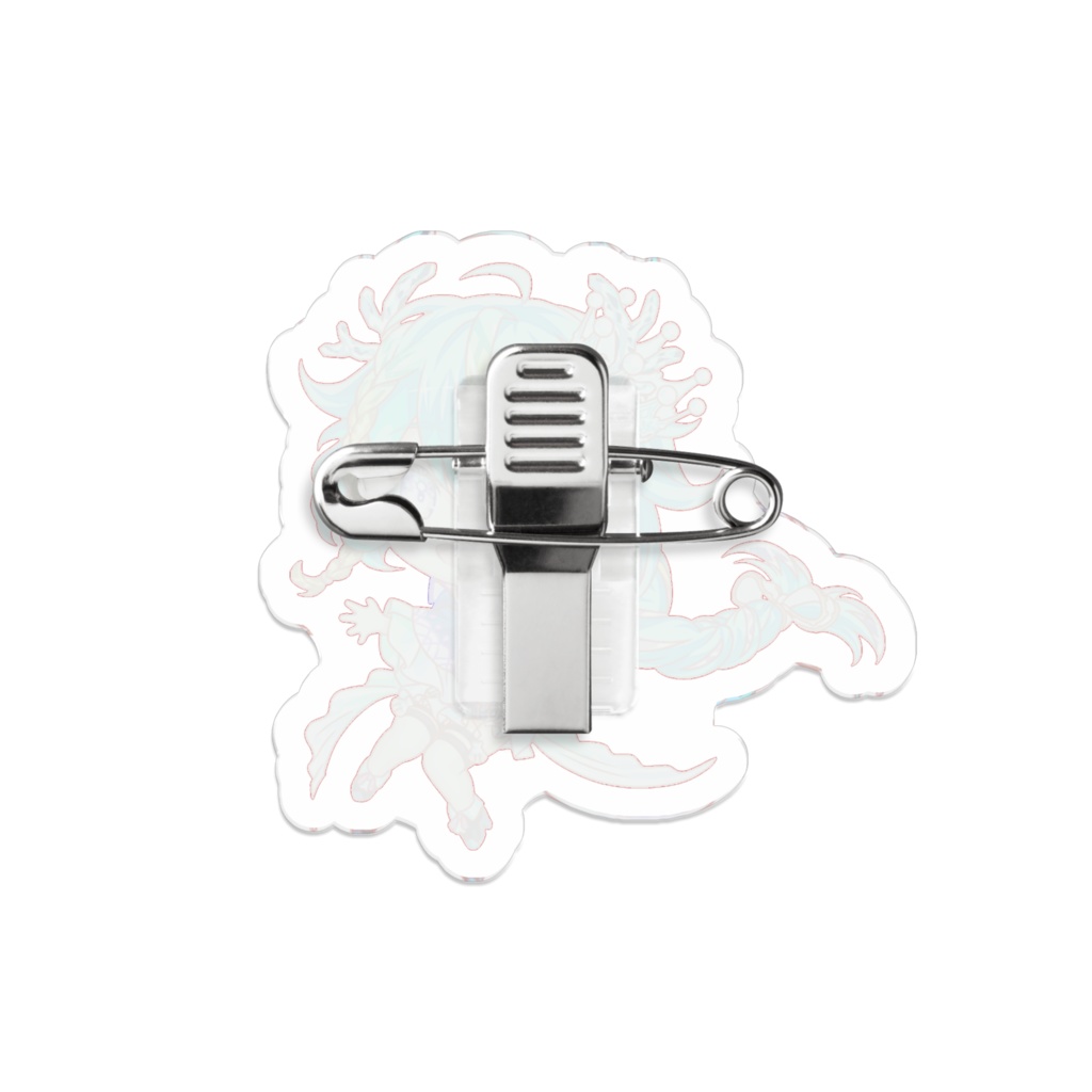 【クラフィ公式】9周年記念グッズ アクリルバッジ(アクアマリン)