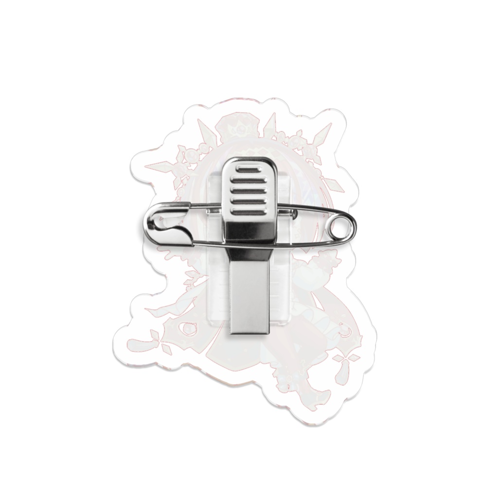 【クラフィ公式】9周年記念グッズ アクリルバッジ(ガーネット)