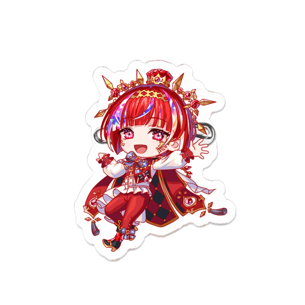 【クラフィ公式】9周年記念グッズ アクリルバッジ(ガーネット)