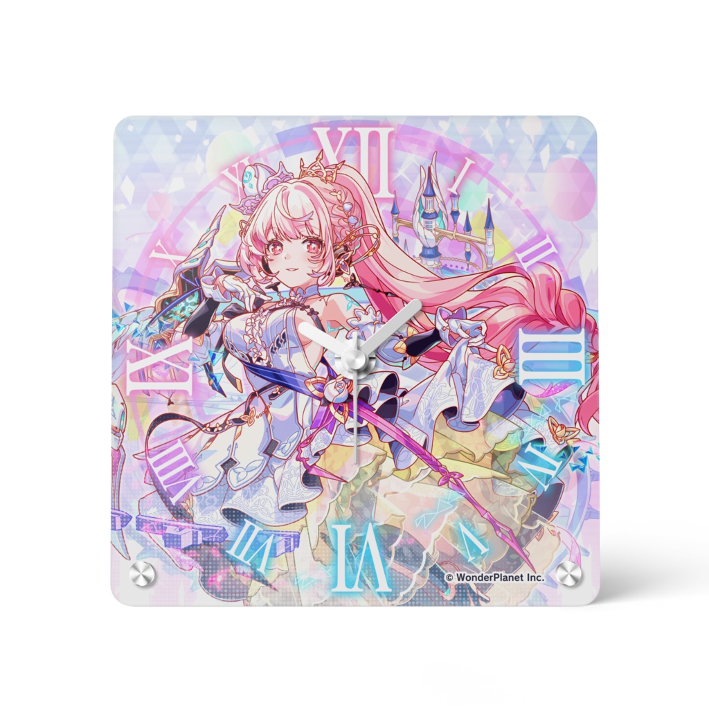 【クラフィ公式】9周年記念グッズ　アクリル時計（ミライ）
