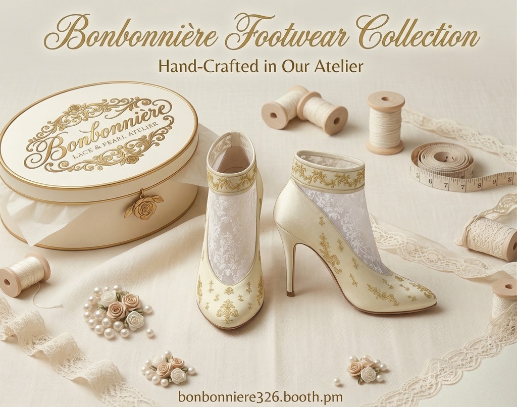 【VRoid / cluster】ノーブル・レースヒール - Bonbonnière -