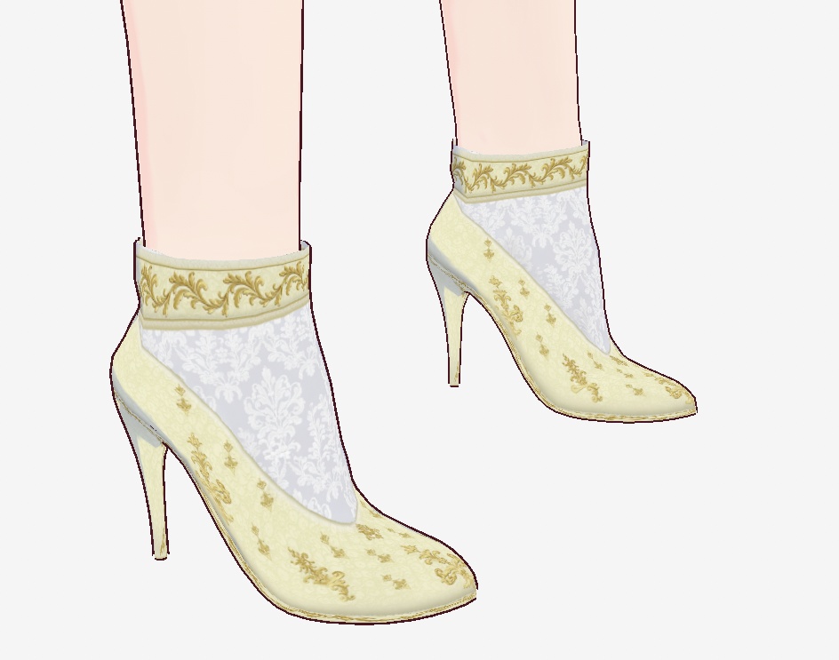 【VRoid / cluster】ノーブル・レースヒール - Bonbonnière -