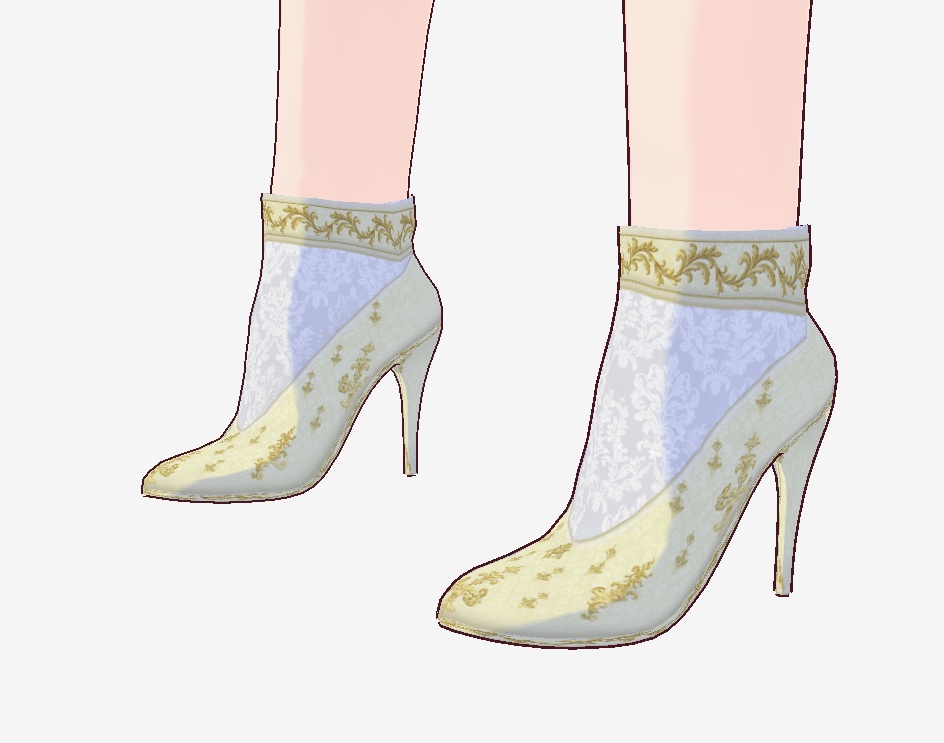 【VRoid / cluster】ノーブル・レースヒール - Bonbonnière -