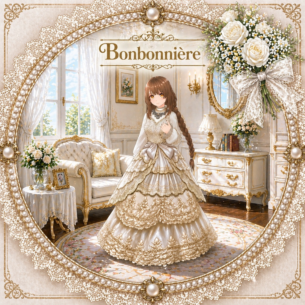 【VRoid Studio制作】ヴィクトリアン・シュガー・ドールセットアップ（完成品VRM / cluster対応）