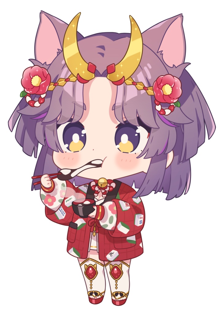 冬ver.ねこ武者 アクリルキーホルダー