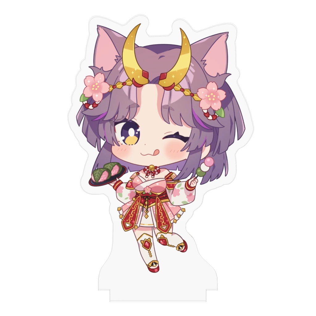 春ver.ねこ武者 アクリルスタンド