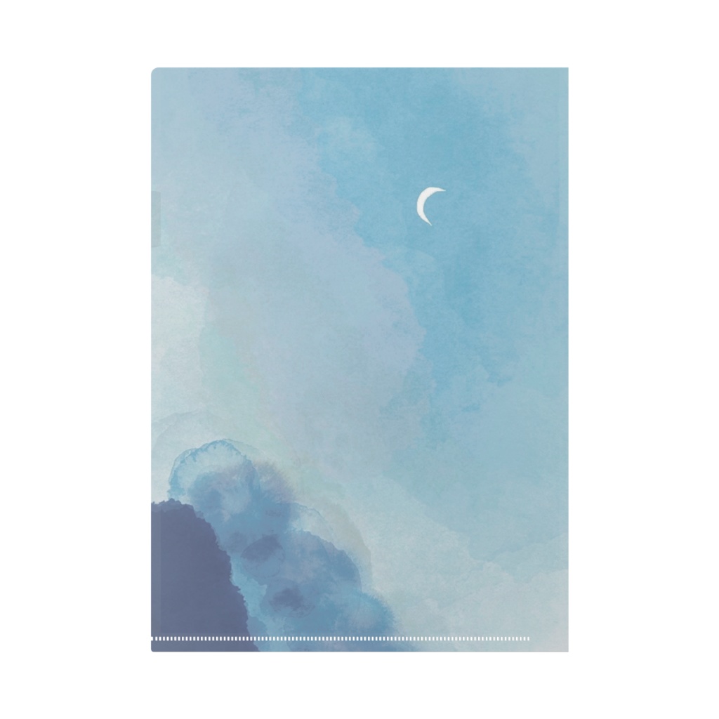 『月と夕暮れ』クリアファイルA4