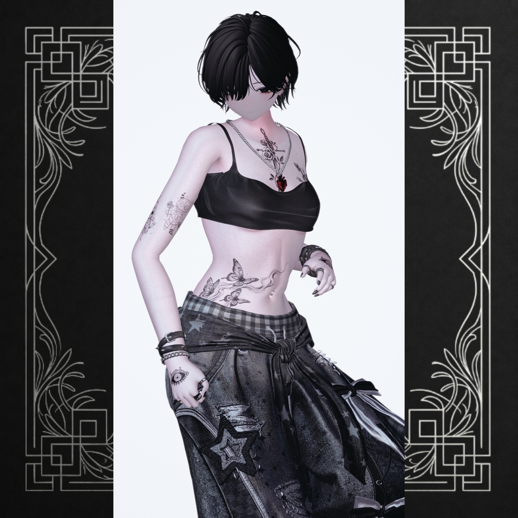 【No.001 - No.012】 Tattoo Design Pack (12 variations)