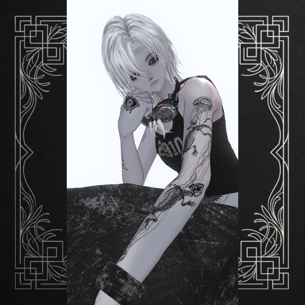 【No.001 - No.012】 Tattoo Design Pack (12 variations)