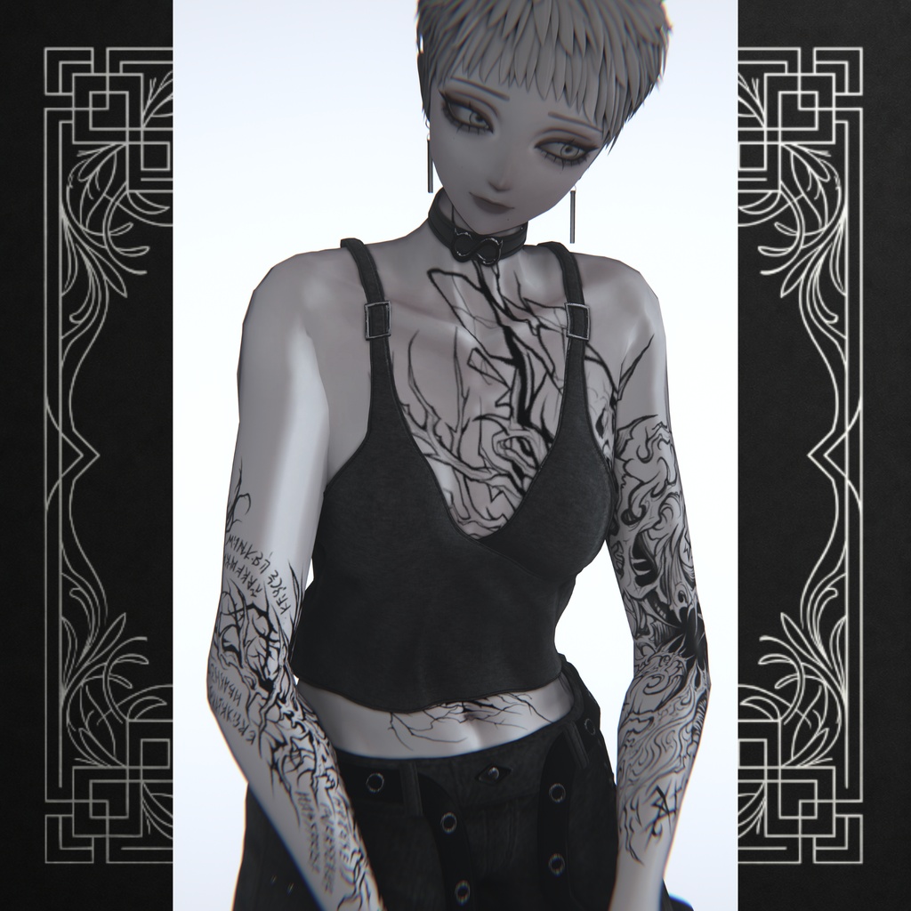 【No.013 - No.017】 Tattoo Design Pack (5 variations)