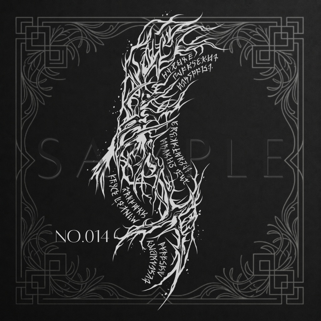 【No.013 - No.017】 Tattoo Design Pack (5 variations)