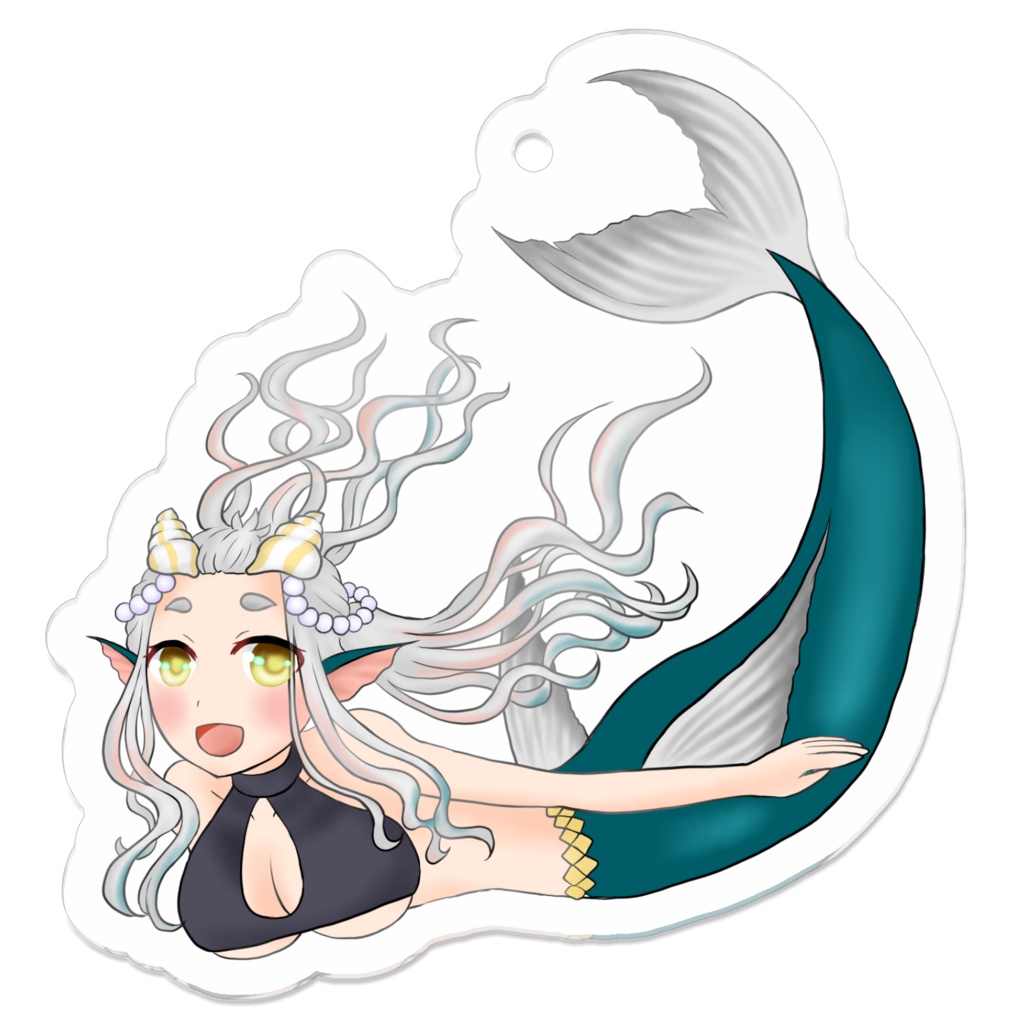 V人魚アクキー(姫鱒るいべ)