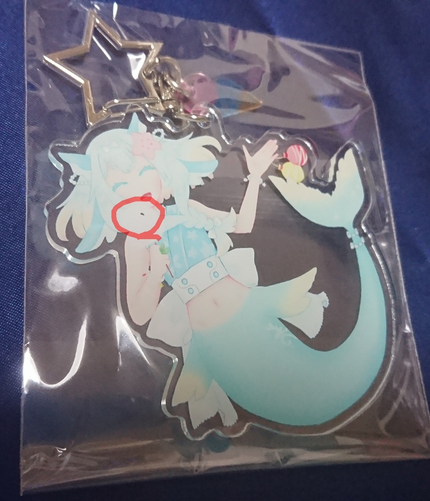 V人魚アクリルキーホルダー(浴衣)