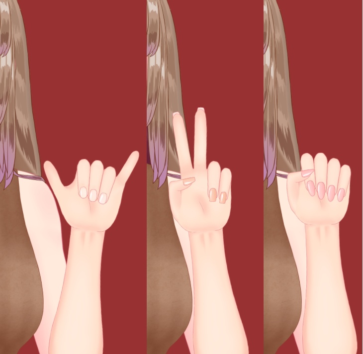 【VTS素材】simple hand sample【ハンドトラッキング】