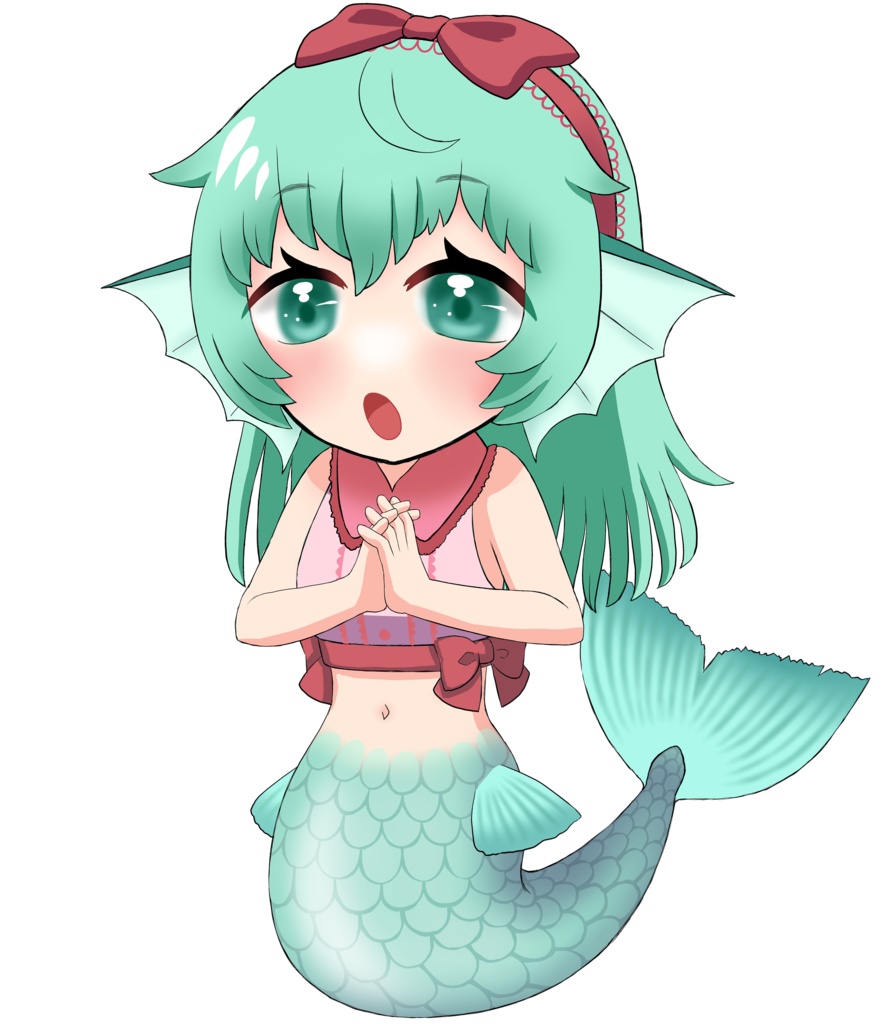 人魚のアコヤ アクリルキーホルダーC