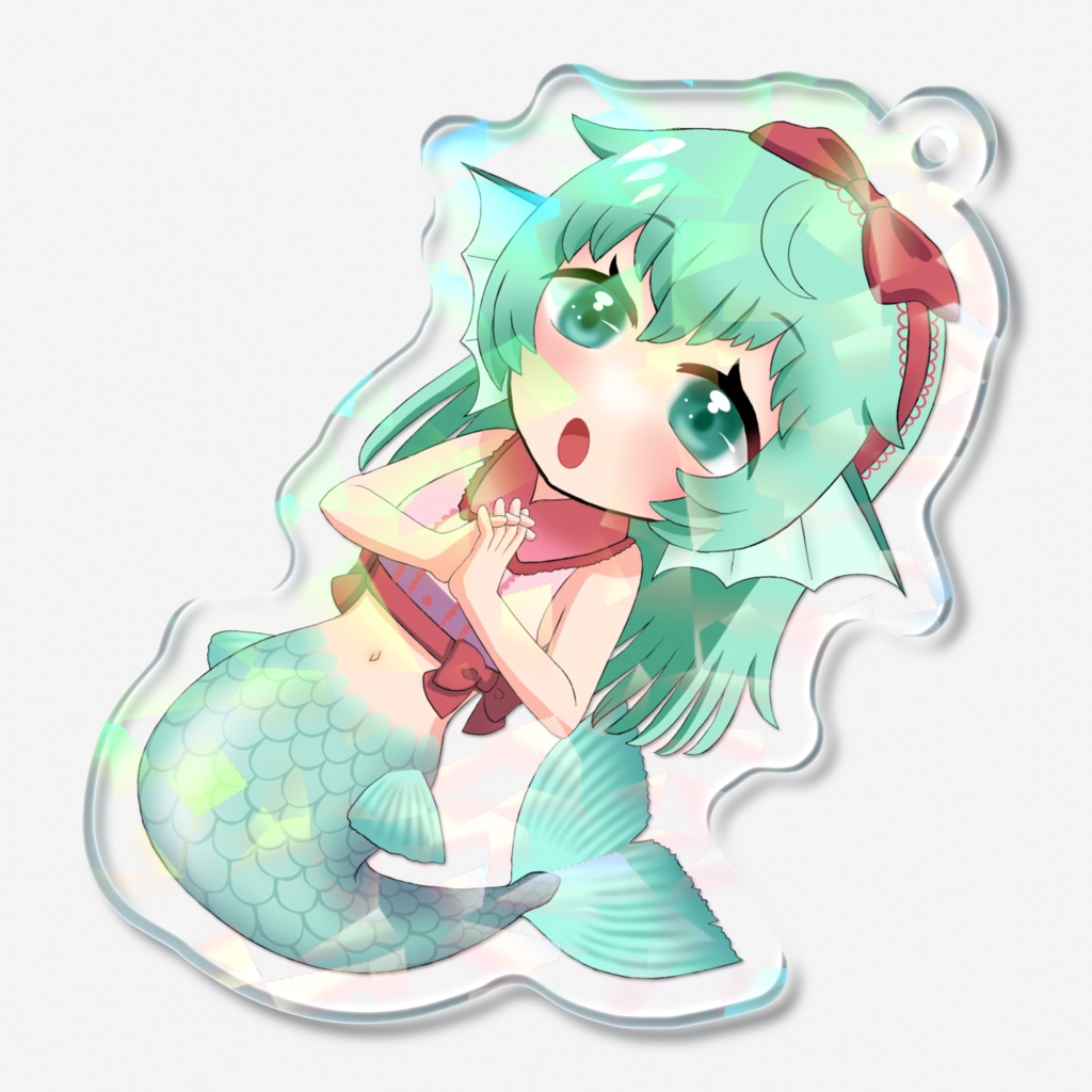 人魚のアコヤ アクリルキーホルダーC