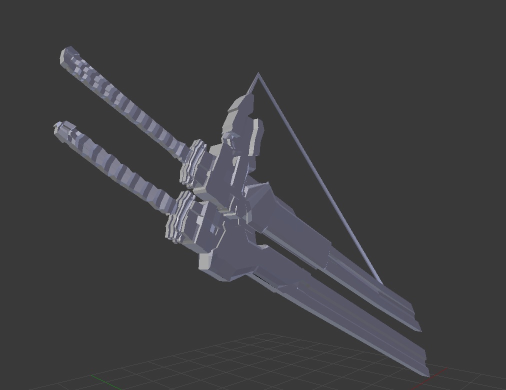 katana *3D* (black texture)