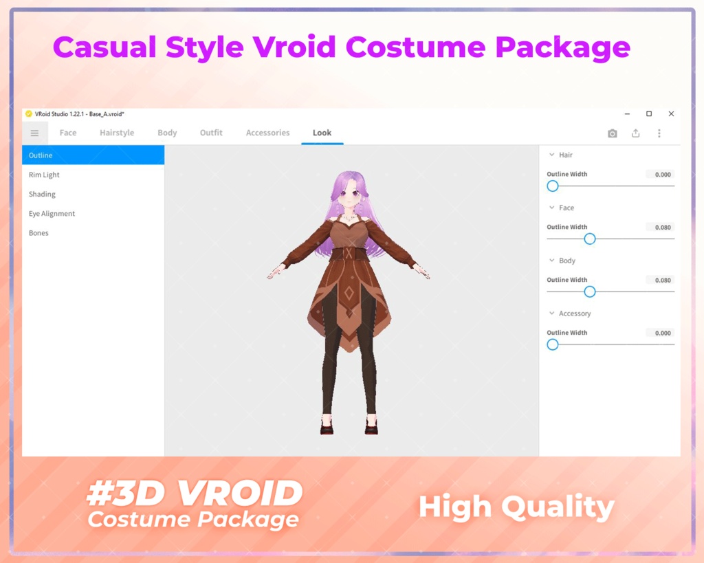 3D VRoid Fantasy Outfit Pack Magical & Elegant Clothes for VRoid Models | Fantasy Dress VRoid, VRoid Dress, VRoid Street Fashion