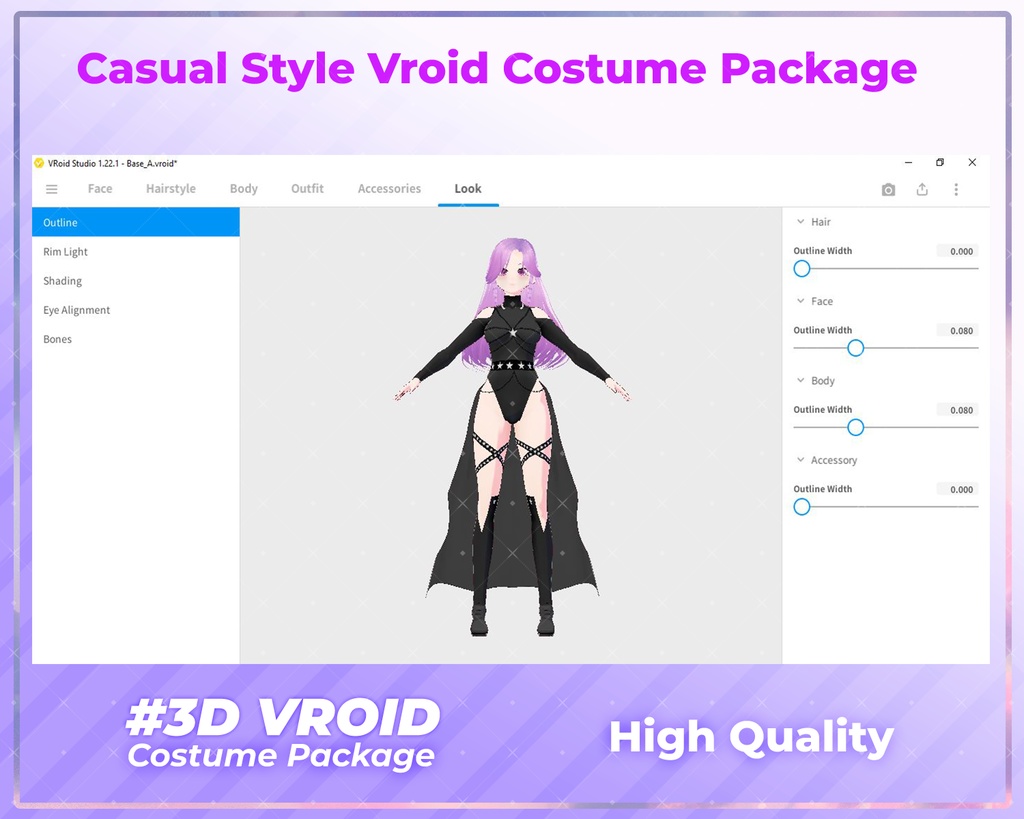 3D VRoid Fantasy Clothing Pack Royal & Mythical Attire for VRoid Models | Virtual Fashion, VRoid Assets, VRoid Texture